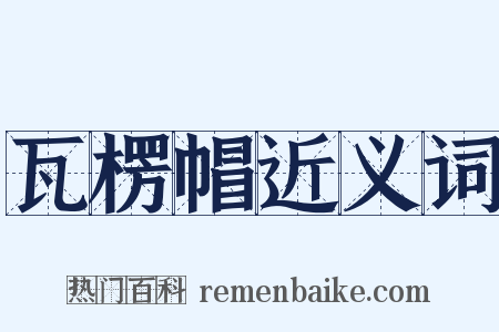 瓦楞帽近义词是什么意思的图片